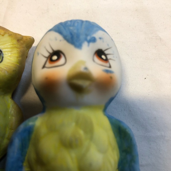 Vintage Owl and Blue Bird Salt and Pepper Shakers - Picture 8 of 10
